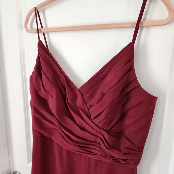 BARI JAY Women's Style#  BC-1867 BRIDESMAID DRESS  WINE Size 14 - Picture 6 of 10